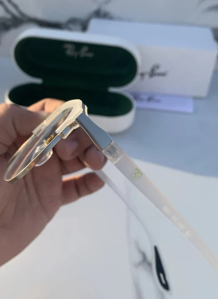 RB New white Clear Trendy Sunglasses For Men Woman